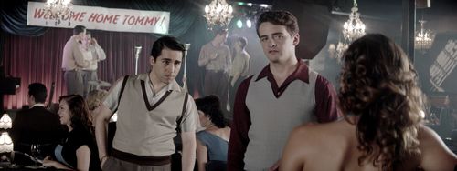 John Lloyd Young and Vincent Piazza in Jersey Boys (2014)