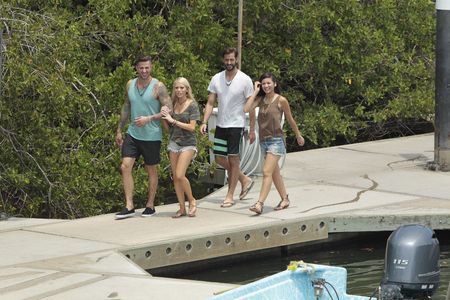 Brett Melnick, Carl King, Emily Ferguson, and Caila Quinn in Bachelor in Paradise (2014)