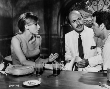 James Garner, Michael Ansara, and Eva Renzi in The Pink Jungle (1968)
