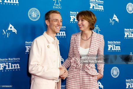 Steve Pinder and Julia Aks arrive at the 39th Santa Barbara International Film Festival