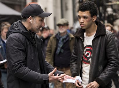 Rob Letterman and Justice Smith in Pokémon: Detective Pikachu (2019)