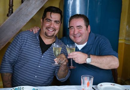 Emeril Lagasse and Aarón Sánchez in Eat the World with Emeril Lagasse (2016)