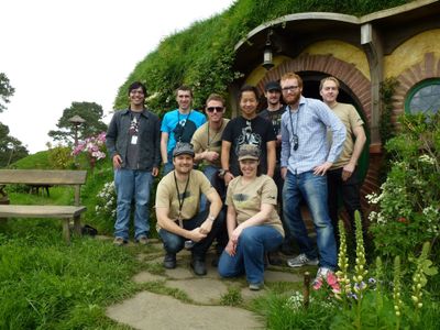 Hobbit Previs Crew on first day of shooting