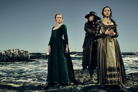 Jessica Parker Kennedy, Clara Paget, and Hannah New in Black Sails (2014)