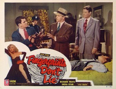 Syra Marty, Sid Melton, Lyle Talbot, and Richard Travis in Fingerprints Don't Lie (1951)