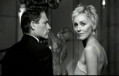 Russell Todd and Sharon Stone in William Lawson Scotch spot.