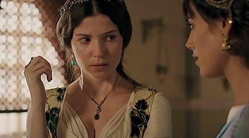 Cansu Dere and Selma Ergeç in The Magnificent Century (2011)