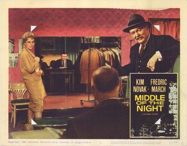 Kim Novak and Albert Dekker in Middle of the Night (1959)