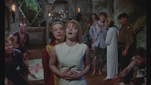 Joan Fontaine, Ingrid Boulting, Duncan Lamont, Bryan Marshall, and Kay Walsh in The Witches (1966)