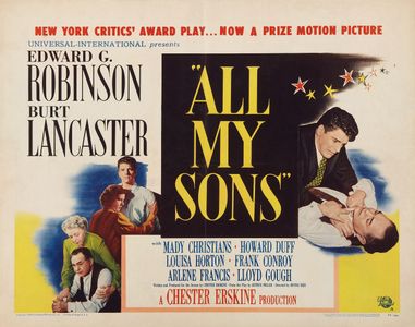Burt Lancaster, Edward G. Robinson, Mady Christians, and Louisa Horton in All My Sons (1948)