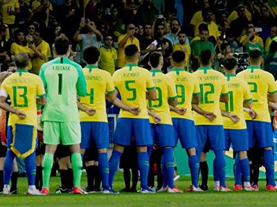 Everton, Dani Alves, Marquinhos, Gabriel Jesus, Casemiro, Alex Sandro, and Alisson Becker in All or Nothing: Brazil Nati