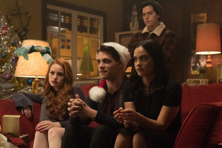 Cole Sprouse, Camila Mendes, Madelaine Petsch, and Casey Cott in Riverdale (2017)