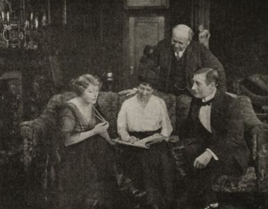 Lawrence B. McGill, Duncan McRae, Florence Reed, and Maravene Thompson in The Woman's Law (1916)