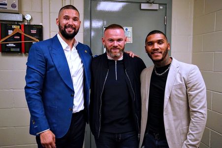 Wayne Rooney, Tony Bellew, and Conor Benn in DAZN Boxing: WBA International Super-Welterweight Title: Liam Smith vs. Ant