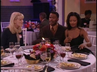 Garcelle Beauvais, Jamie Foxx, and Jill Matson-Sachoff in The Jamie Foxx Show (1996)