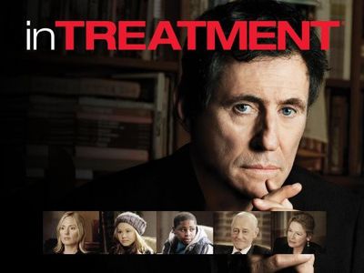 Gabriel Byrne, John Mahoney, Dianne Wiest, Hope Davis, Alison Pill, and Aaron Grady Shaw in In Treatment (2008)