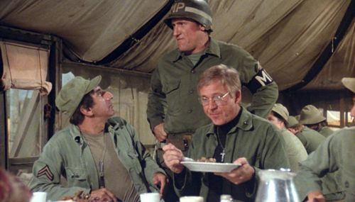 William Christopher, Jamie Farr, and Art LaFleur in M*A*S*H (1972)