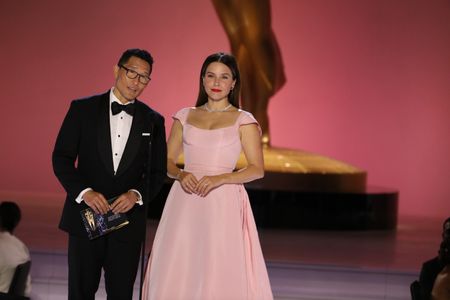 Sophia Bush and Daniel Dae Kim at an event for The 73rd Primetime Emmy Awards (2021)