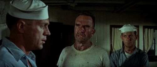 Steve McQueen, Ford Rainey, and Joe Turkel in The Sand Pebbles (1966)
