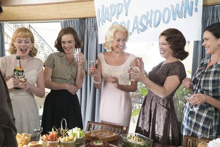 Odette Annable, Dominique McElligott, Erin Cummings, Yvonne Strahovski, and Zoe Boyle in The Astronaut Wives Club (2015)