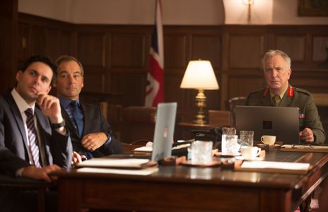 Jeremy Northam, Alan Rickman, and Francis Chouler in Eye in the Sky (2015)