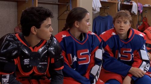 Marguerite Moreau and Mike Vitar in D2: The Mighty Ducks (1994)