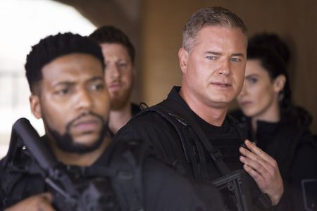 Eric Dane, Jocko Sims, and Kevin Michael Martin in The Last Ship (2014)
