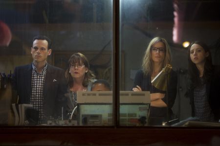 Sandra Bullock, Ann Dowd, Scoot McNairy, and Zoe Kazan in Our Brand Is Crisis (2015)