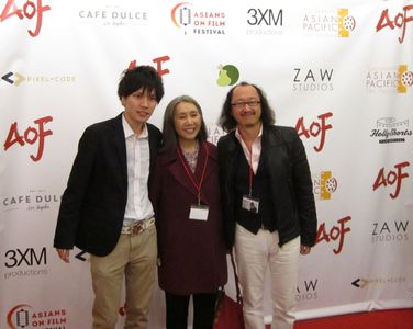 from L. to R: Yuto Serata, Akiko Shima, Naoyuki Ikeda (at Asians on Film Festival)