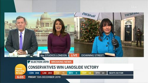 Piers Morgan, Susanna Reid, and Ranvir Singh in Good Morning Britain: Election 2019 Special (2019)