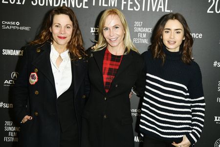 Lili Taylor, Marti Noxon, and Lily Collins at an event for To the Bone (2017)