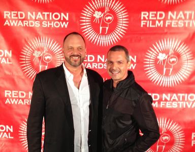 Director David Llauger Meiselman and Actor/Producer Billy Gallo At Strike One Red Carpet premiere