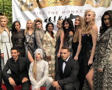 Actor and Model Lucas Lockwood at the Red Carpet Gala Event with his beautiful models and singers.