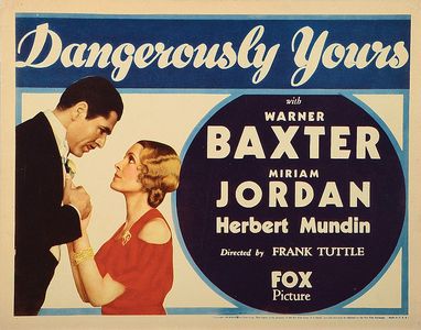 Warner Baxter and Miriam Jordan in Dangerously Yours (1933)
