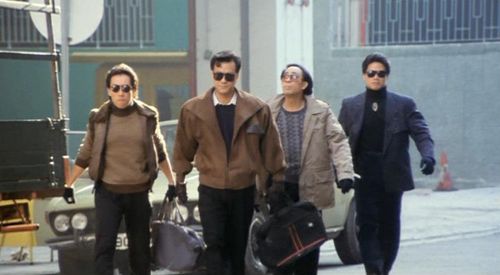 Joseph Chi, Victor Hon, Danny Lee, and Chi-Fai Chan in City on Fire (1987)