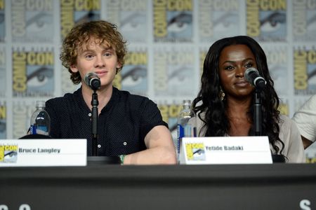 Yetide Badaki and Bruce Langley at an event for American Gods (2017)