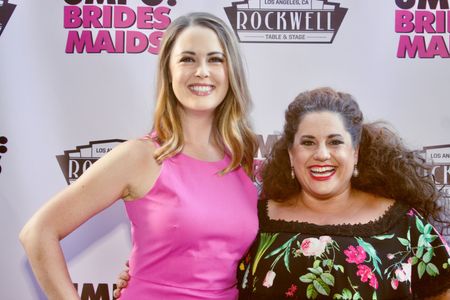 Aynsley Bubbico and Marissa Jaret Winokur arrive at opening night of the Unauthorized Musical Parody of Bridesmaids at R