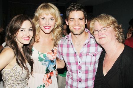 Natalie Knepp, Ashley Spencer, Jeremy Jordan, and Marceline Hugot at the wrap party for THE LAST 5 YEARS
