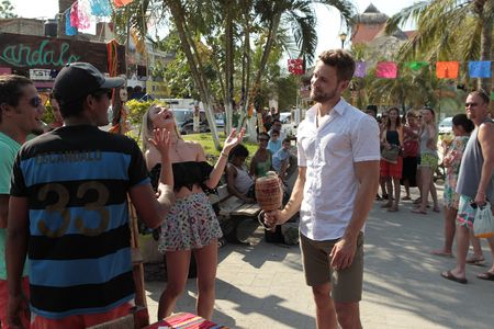 Nick Viall and Leah Block in Bachelor in Paradise (2014)