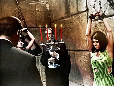 John Carradine and Vicki Volante in Blood of Dracula's Castle (1969)