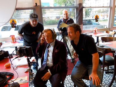 On the set of DELI MAN with Jerry Stiller