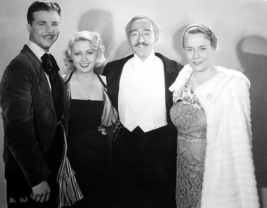 Joan Blondell, Louise Fazenda, Adolphe Menjou, and Dick Powell in Broadway Gondolier (1935)