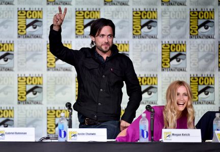 Justin Chatwin and Megan Ketch at an event for American Gothic (2016)
