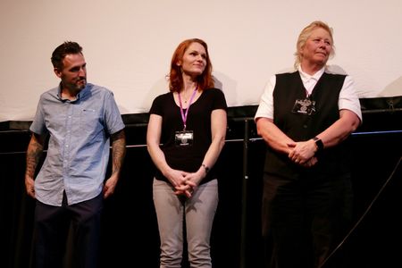 Windy Marshall, Dustin Roller, and Susan Davis at an event for The Highway (2016)