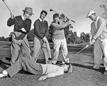 Dean Martin, Julius Boros, Ben Hogan, and Byron Nelson in The Caddy (1953)