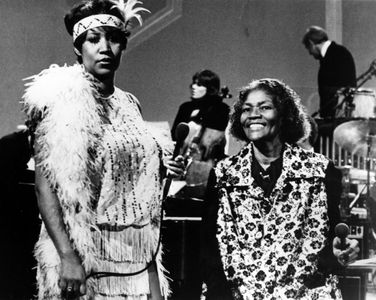 Aretha Franklin and Big Mama Thornton at an event for Omnibus (1980)