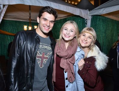 Emmy Mattingly, Shelby Wulfert, and Josh Swickard at an event for Liv and Maddie (2013)