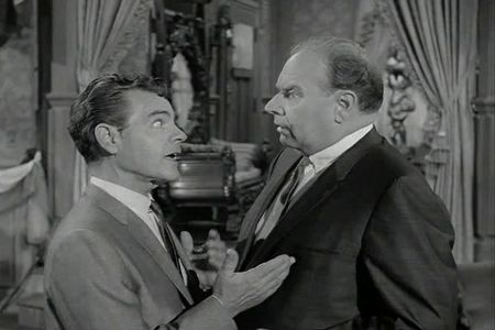 Parley Baer and Eddie Quillan in The Addams Family (1964)