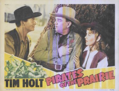 Cliff Edwards, Tim Holt, and Nell O'Day in Pirates of the Prairie (1942)