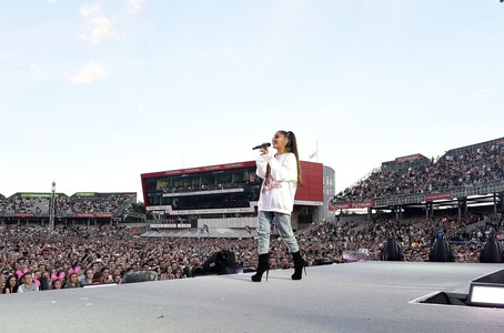 Ariana Grande at an event for One Love Manchester (2017)